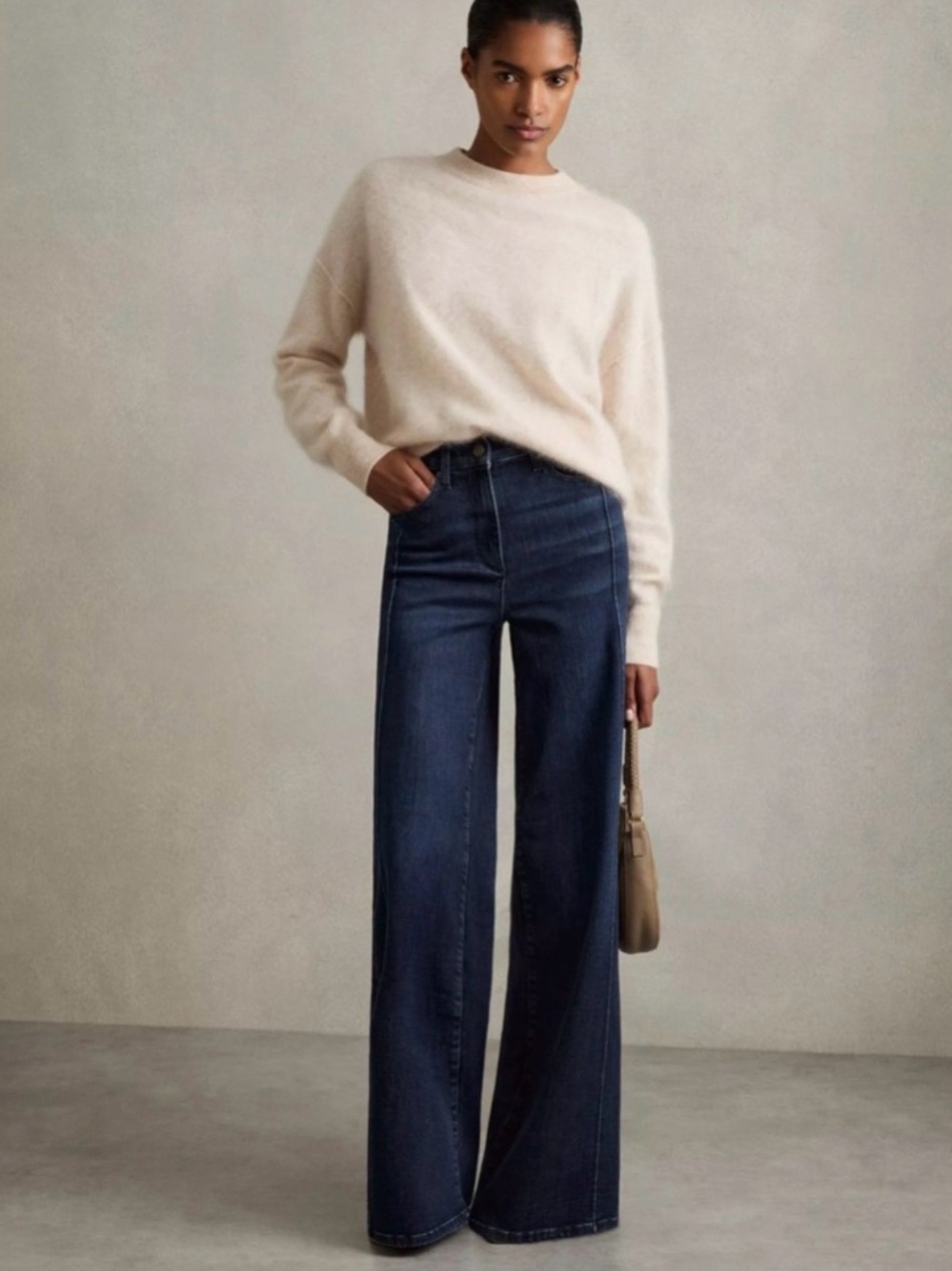 7 For All Mankind "Modern Dojo Tailorless Luray" Wide Leg Jeans/Pants Size 26